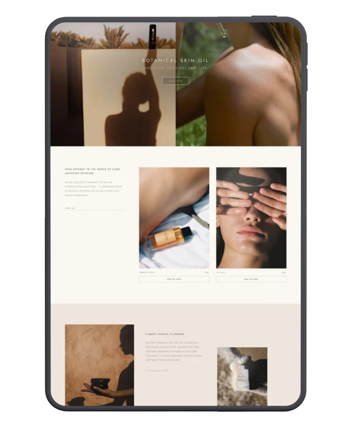 Aurélia Shopify theme homepage layout for a fashion and apparel brand
